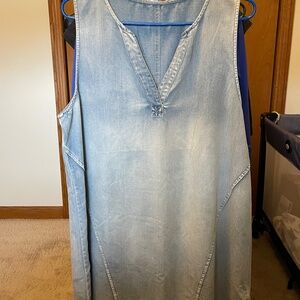 NWT Cupshe Distressed Denim Dress Size Ladies XL